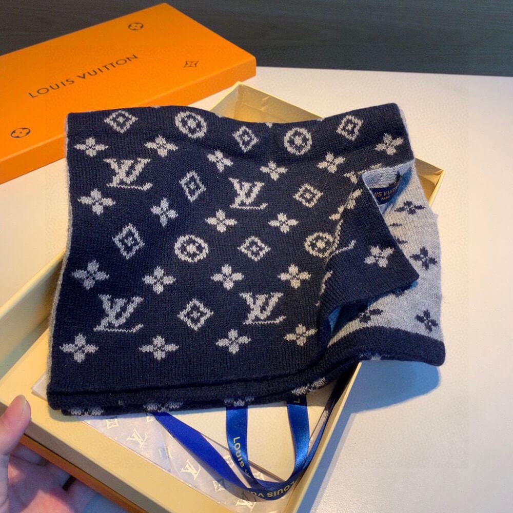 LV Monogram Denim Scarf