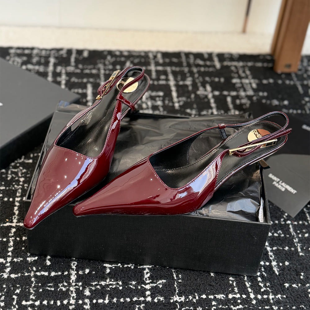 Y51 LEE slingback pumps in patent leather